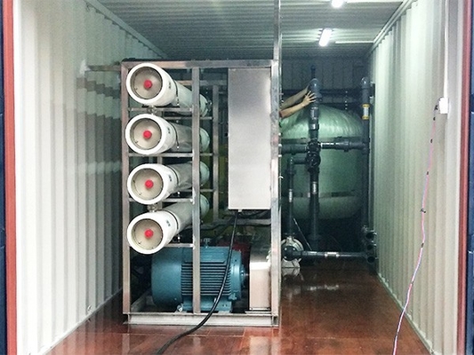 Mobile RO Plant Solar Sea Water Swro Desalination Plant Desalinasi Pabrik Desalinasi Air Laut Kontainer