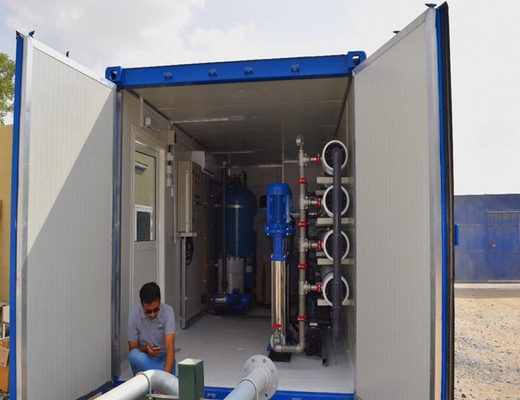 Containerized Borhole Well Air garam Pembangkit Pengolahan Air Laut Pembangkit Pengolahan Air Seluler
