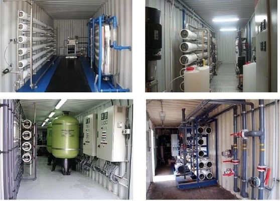 Containerized Borhole Well Air garam Pembangkit Pengolahan Air Laut Pembangkit Pengolahan Air Seluler