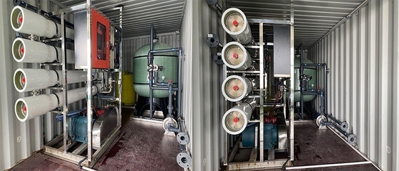 Containerized Borhole Well Air garam Pembangkit Pengolahan Air Laut Pembangkit Pengolahan Air Seluler