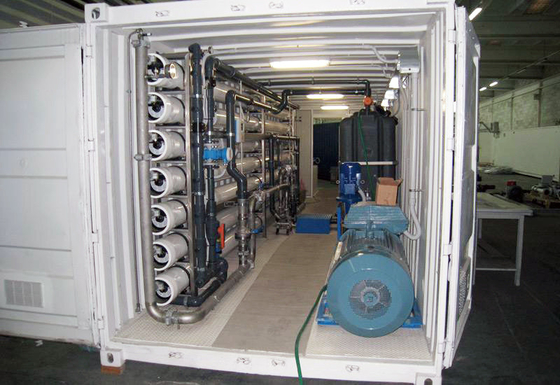 Containerized Borhole Well Air garam Pembangkit Pengolahan Air Laut Pembangkit Pengolahan Air Seluler