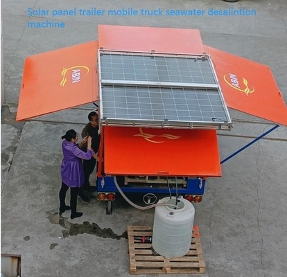 Sistem desalinasi air laut bertenaga surya yang terkontainer dengan sistem RO reverse osmosis