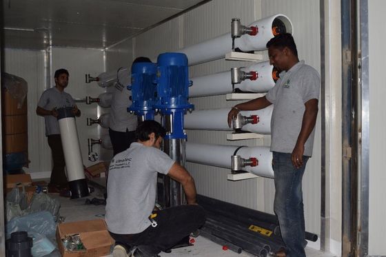 Pabrik Pengolahan Air Kontainer FRP, Mesin Desalinasi Air Laut