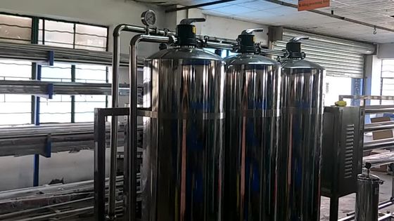 99,99% Pengolahan Air Sistem Ultrafiltrasi, FRP Filter 2000 lph rO plant