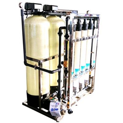 99,99% Pengolahan Air Sistem Ultrafiltrasi, FRP Filter 2000 lph rO plant