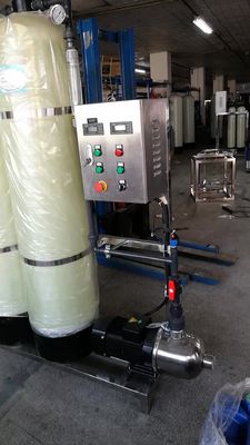 Sistem Air Deionisasi 3KW, Filter Resin Pertukaran Ion 60% - 75% Pemulihan
