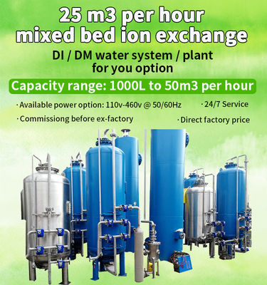 Pabrik Air Demineral Stainless Steel Kapasitas 10000L Dengan Kontrol PLC