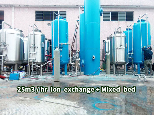 UPVC Pipe Ion Exchange Ro Plant, di sistem filter air SGS Disetujui