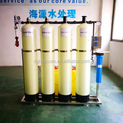 pertukaran ion Demin Water Plant Fiberglass Material Feeding Borehole Water