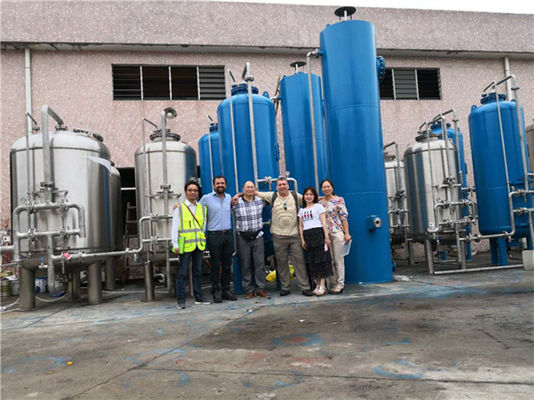 pertukaran ion Demin Water Plant Fiberglass Material Feeding Borehole Water