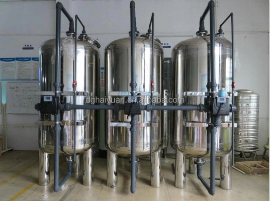 2500L / H Carbon Steel Stainless Steel Filter Pasir Kuarsa Karbon Aktif
