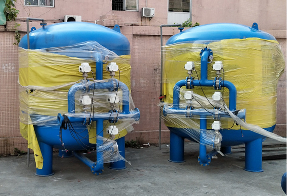 2500L / H Carbon Steel Stainless Steel Filter Pasir Kuarsa Karbon Aktif