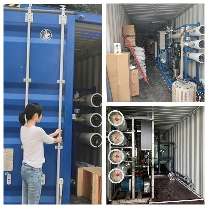 Kontainer Sungai Air Sarang Lubang sumur Air bawah tanah Sistem reverse osmosis untuk irigasi pertanian rumah kaca